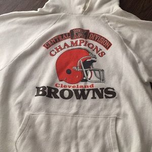 1987 Browns AFC central division champs hoodie